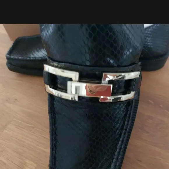 ZARA ANIMAL PRINT 100% COW LEATHER FLAT LOAFERS - Picture 6 of 9